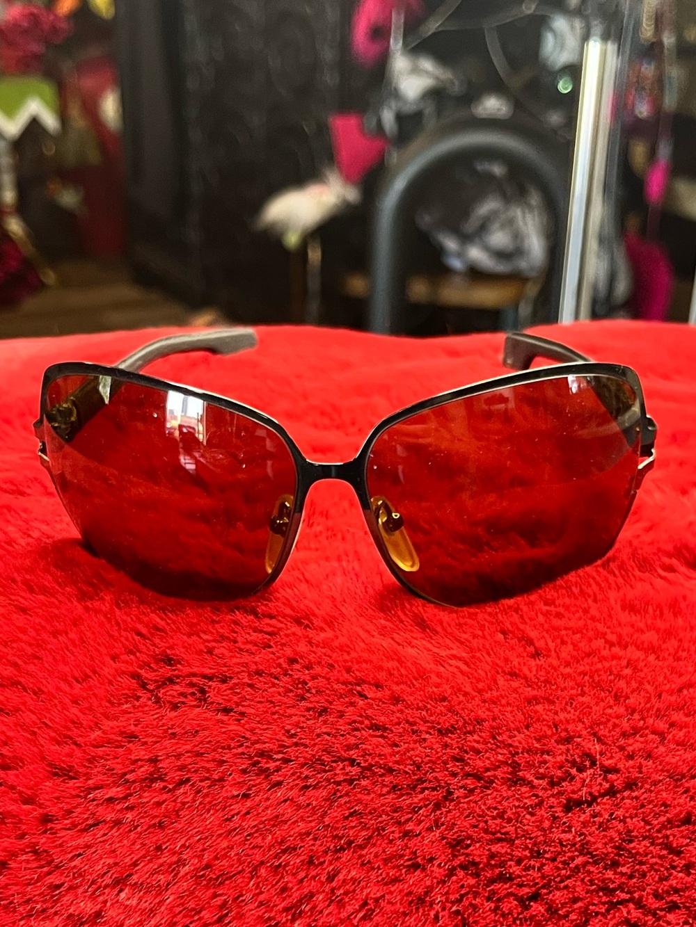 Chrome Hearts Women's Sunglasses with Leather Arms
